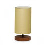 Opviq Lámpara de Mesa AYD-3113 con Capucha de Ratán, Crema y Negro